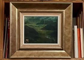 朱士杰油画《风景》1934年
