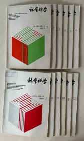 《社会科学》月刊（1987年1-12期，全年12册合售）