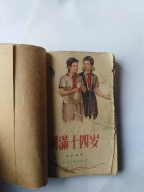 刚满十四岁（外皮都粘贴纸，有撕口，磨损。馆藏书。多页正书口处有撕口。）