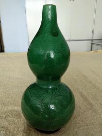 绿釉胡芦瓶