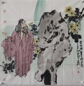 【保真字画，得自画家本人】徐志敏   68X68cm！
江苏省镇江市丹阳人，现为中国美术家协会会员、江苏省艺术基金评审专家库专家、江苏大学艺术学院外聘硕士研究生导师、镇江市美术馆（书画院）专职画师、国家一级美术师