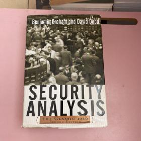 Security Analysis: The Classic 1940 Edition【实物拍照现货正版】