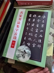 名家书法集字古诗精解