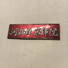 河北北京师院校徽（珐琅）