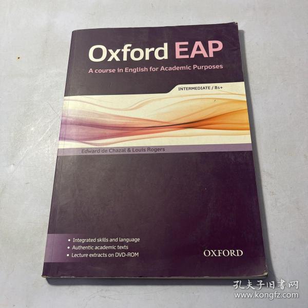 Oxford EAP: Intermediate/B1+Student's Book and DVD-ROM Pack