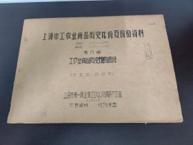 50年代【物价经济文献】上海市工农业商品历史比价及价格资料(五金类，药材类)(内容翔实，是研究上海市早期经济、物价的珍贵资料)八开上海市第一商业局工农比价调研办公室1956年5月(一大厚册内容全)(品相如图自定)