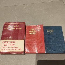 大杜登英语图解词典加增补版，共计3本合售