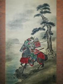 日本回流手绘浮世绘武士画