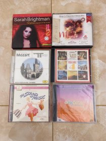 莎拉布莱曼双碟CD ，音乐之声 电影原声带35周年纪念完整版 CD，古典发烧名盘~泰拉克超级精选4，极为罕见的音乐作品，莫扎特交响曲，6个打包一起出，看好图，不退换，包邮