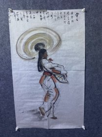 杨之光国画画稿一副