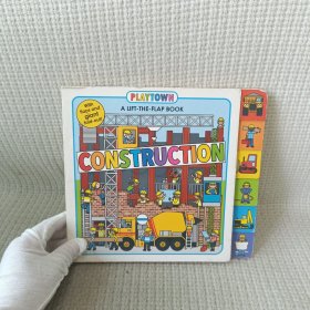 英文原版 Playtown: Construction A-Lift-the-Flap-Book