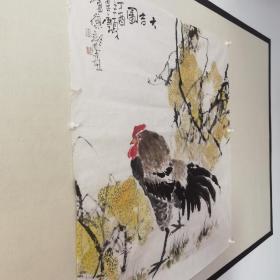 【保真】卢德龙六尺斗方国画《大吉图》。卢德龙，重庆著名书画家，西南大学美术学院研究生毕业，中国农工民主党中央委员，重庆市政协常委，享受国务院政府特殊津贴专家。现任重庆市政协书画院常务副院长。兼任中国书协培训中心教授，农工党重庆市委书画院院长，重庆市书画研究会会长。取自作者本人。