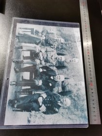 丘吉尔四十年代和英国盟军将官在一起，国外展览艺术微喷照片，高级亮光相纸