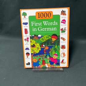 德文原版 1000 First Words in German 儿童德语绘本 彩图一千单词
