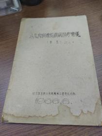 油印本，小儿内科常见疾病诊疗常规