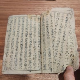 清代木刻古书孔圣枕中记（孔圣真本）或《枕中记》带版画牌记大字写刻版。是一本托名孔子所著的预测未来的著作。全书以六十年一甲子为系列逐年进行预测。