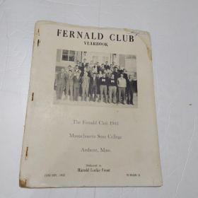 FERNALD CLUB YEARBOOK  NUMBER11 民国1942年