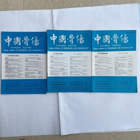 中国骨伤（1993第6卷2、3、4、5、6期）共5本