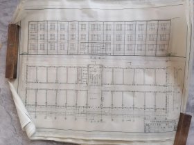 运城地区气象局建施蜡纸图7张