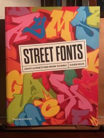 Street Fonts，街头字体 涂鸦字体设计 英文创意造型艺术字体平面设计原版书籍