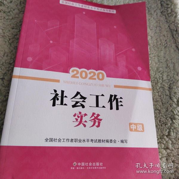 2020全新改版全国社会工作者考试指导教材社区工作师考试辅导书《社会工作实务》（中级）