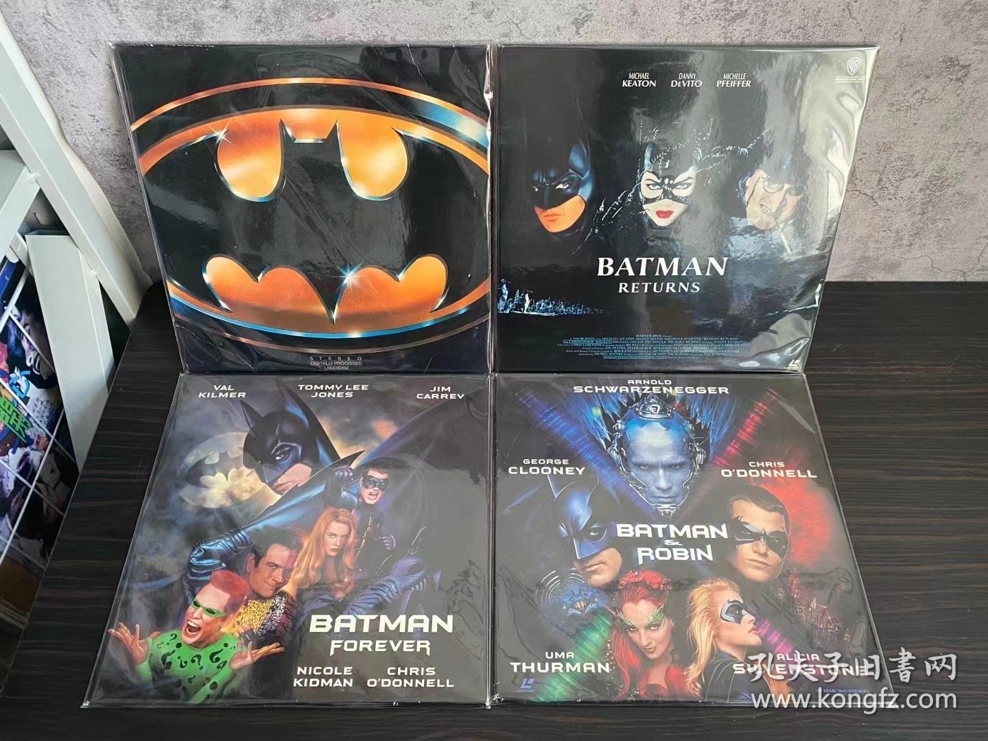 美版 宽屏版 蝙蝠侠 1-4部 第二部是日版 双碟装 4张LD镭射影碟打包出