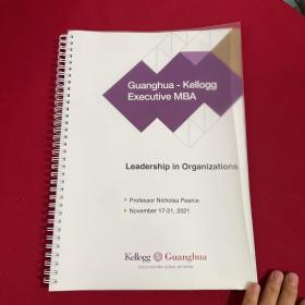 Guanghua-Kellogg Executive MBA：leadership in organizations