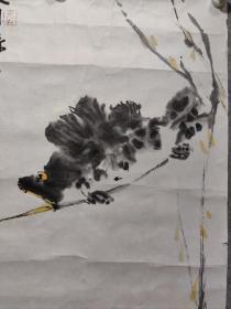 安徽画坛后起之秀，安徽芜湖著名青年画家 孙景隆 精品一副 （有余图）