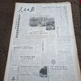 原版大报纸：人民日报【1993年2月1日到2月28日合订本】