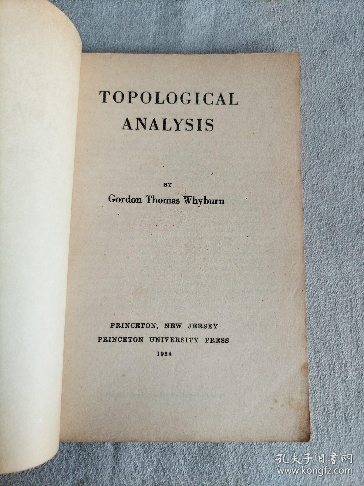 TOPOLOGICAL ANALYSIS  拓扑分析