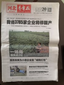 河北青年报2015年8月20日 生日报纸
