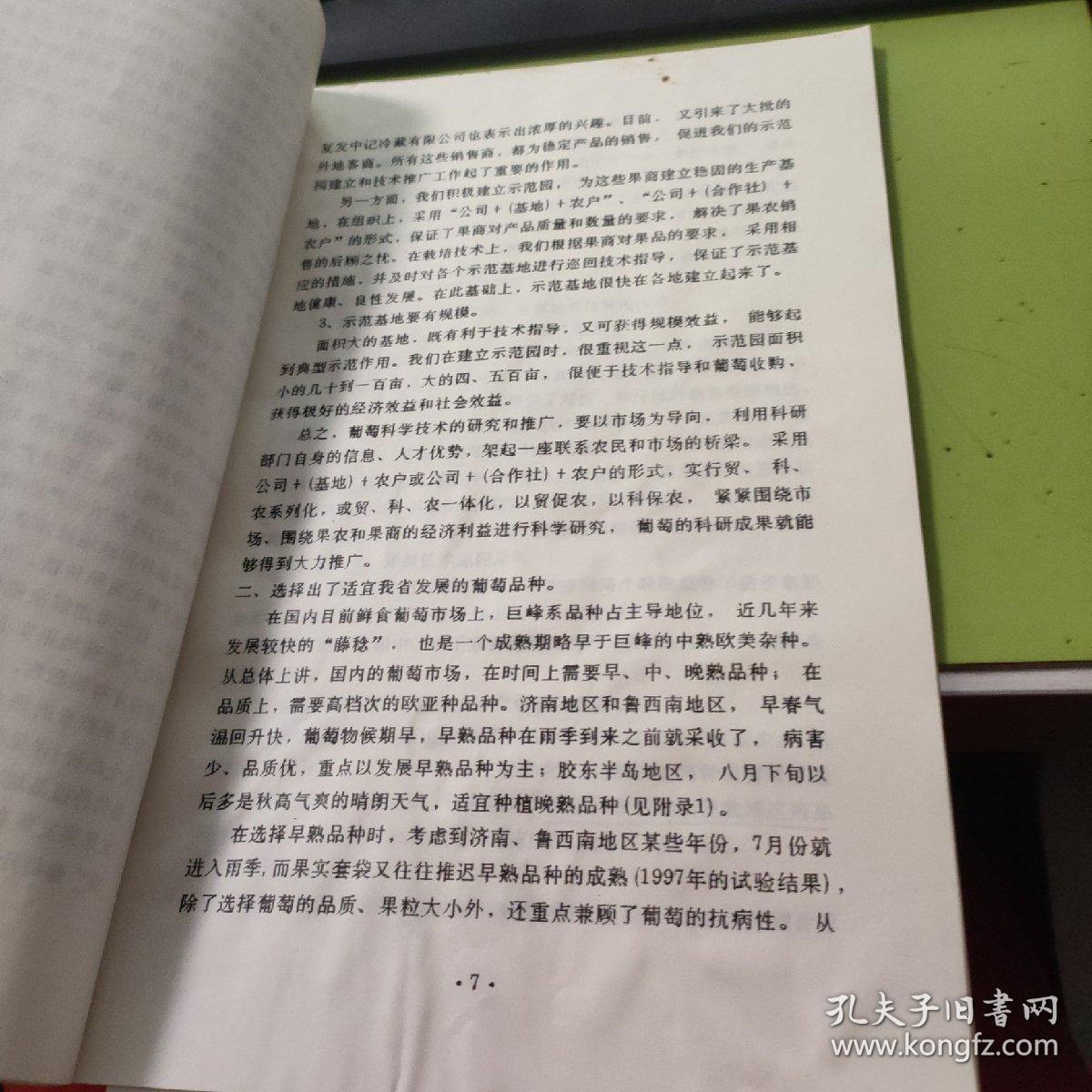 优质鲜食葡萄研究与开发课题鉴定材料 C5