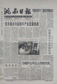 洮南日报2003年12月31日，停刊号