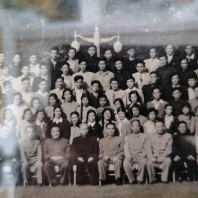 老黑白照片，《党和国家领导人接见1959年暑期毕业回国留学生摄影纪念》（周恩来、刘少奇、朱德、陈毅等）