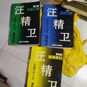 汪精卫:长篇历史小说 3 4 5 合售