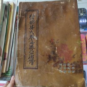 盐阜县大成庄成氏宗谱