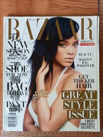 Harper's BAZAAR美版2012年8月号 书脊有瑕疵 Rihanna