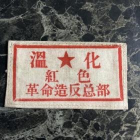 温化红色革命造反总部胸标