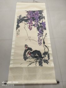 宋新涛四尺花鸟画立轴