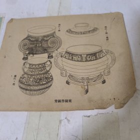 青铜器图案单页2面编号1