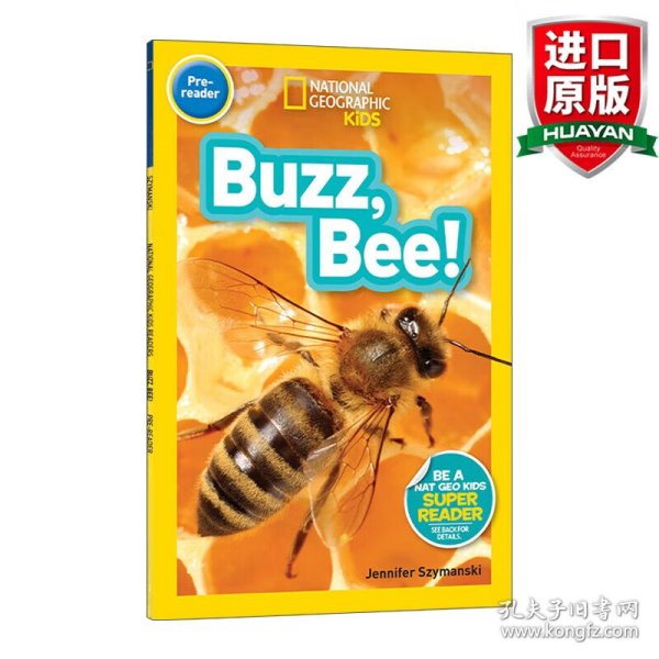 英文原版 National Geographic Kids Readers Pre-reader: Buzz, Bee! 国家地理儿童分级读物预备级 蜜蜂 英文版 进口英语原版书籍