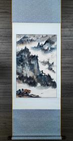 岳振鲁 著名山水画家 老裱工 精品中的精品 保真出售