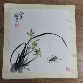 邱应昌花鸟斗方 8