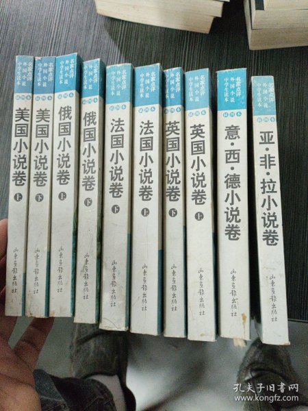 名家点评外国小说中学生读本 插图本 法国上下、英国上下、俄国上下、美国上下、亚非拉小说卷、意西德小说卷【全10册