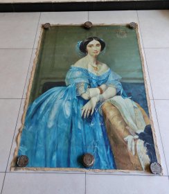 佚名临摹世界著名油画“布罗格利公主”（约14.58平尺）