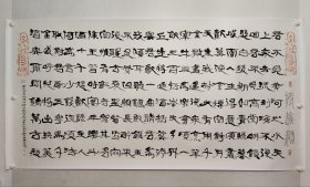 湖北名家，宋哲金八尺整纸书法《将进酒》124*248cm，纸本托片。宋哲金，中国书法家协会会员、湖北省书协篆刻委员会委员、鄂州市书法家协会副主席，民盟湖北美术院副院长。（保真书画）