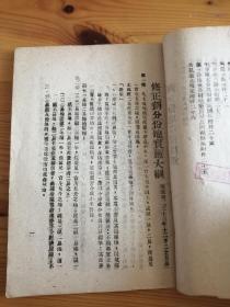 罕见民国时期山西史料 兵农合一划分份地章程 从未出现过的珍贵资料