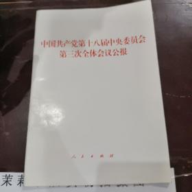 中国共产党第十八届中央委员会第三次全体会议公报