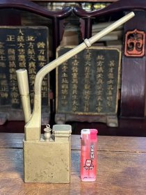 超规整原光白铜水烟袋（不议价！）