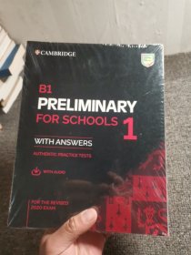 B1 PRELIMINARY FOR SCHOOLS(全新未拆封2本合售)